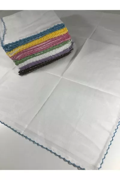 Colored Cotton Muslin Crocheted Edge Inner Cover  cm