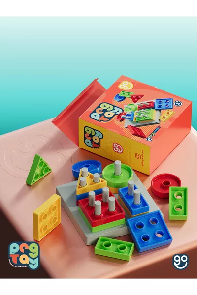 لعبة تعليمية تطوير المهارات الحركية للأطفال بأشكال هندسية متقلبة