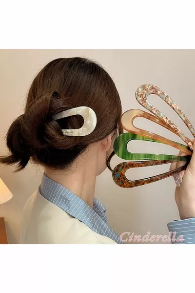 مشبك شعر فرنسي يدوي الصنع  سم - عصا شعر فاخرة من العظم - مشبك عصا للموسم الجديد (النموذج-1)