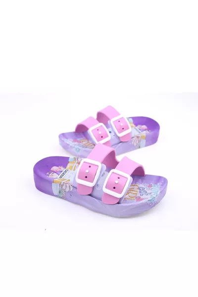  Kız Çocuk Kaydırmaz Plaj Havuz Banyo Günlük Terlik