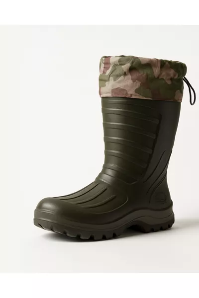 حذاء صيد، حذاء حراري - نقشة تمويه بلون أخضر كاكي