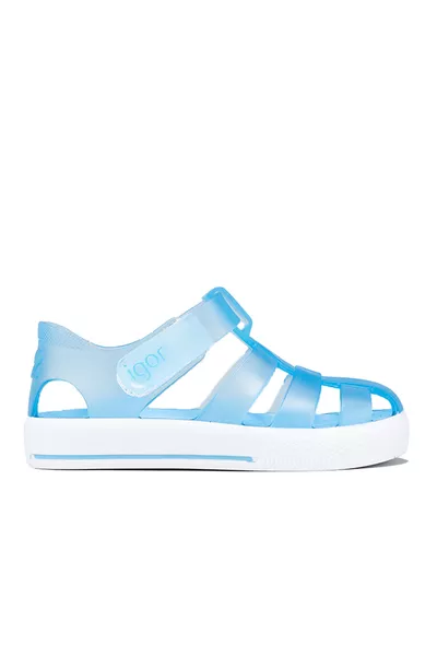 طفل النجوم صنادل زرقاء