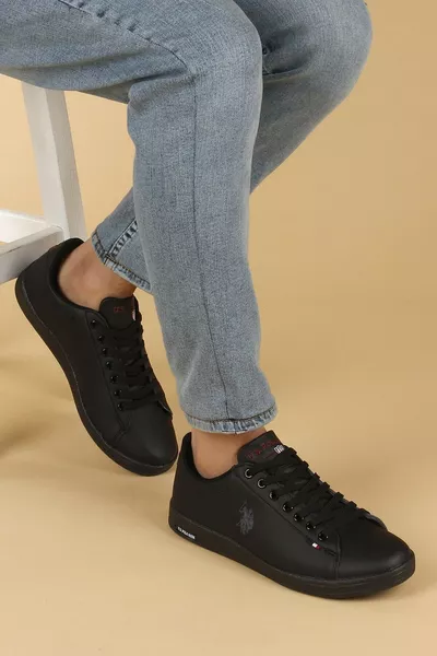 حذاء رياضي رجالي أسود يومي فرانكو دهم