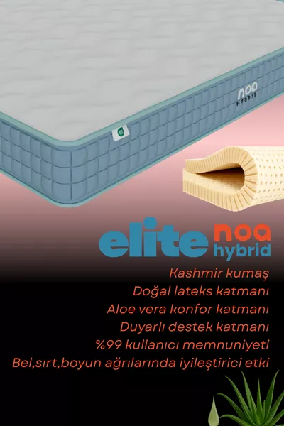 سرير إيليت فائق الأرثوبيدي باللاتيكس