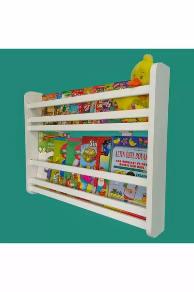 خزانة كتب سفير برفّين - خزانة كتب تعليمية لغرفة أطفال مونتيسوري برفّين - بعرض سم