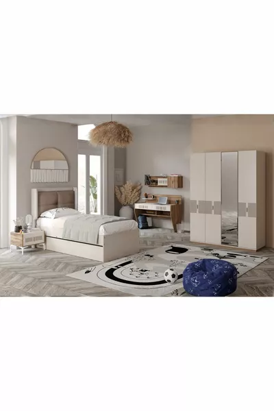 طقم غرفة نوم شبابية بأربع أبواب إيلاس