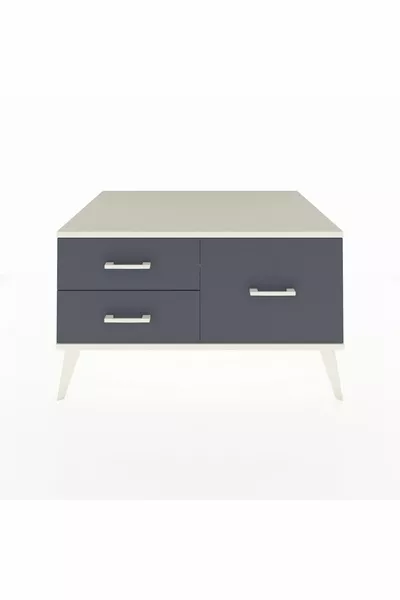 خزانة كرونوس بثلاثة أرفف من حجر القمر - حجر القمر/أنتراسيت