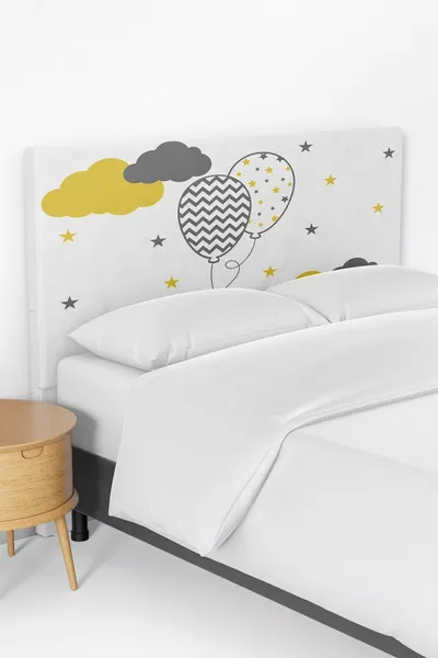 Ballonpatroon Kinderkamer Bed Box Hoofdeinde Hoes