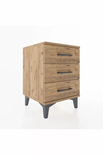 Hyperion Kastje met 3 Lades Den-Hout