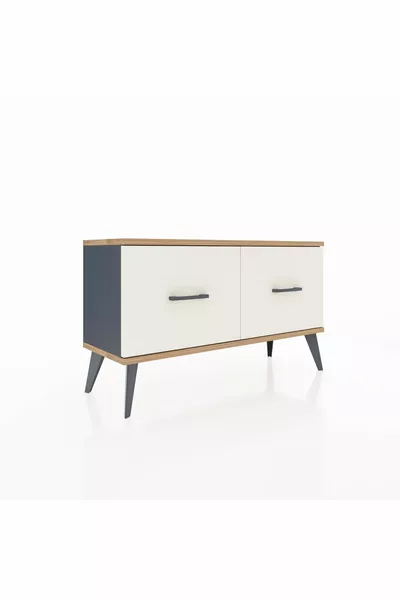 Скрин Arges с 2 чекмеджета Антрацит-Бор/Каменна маса