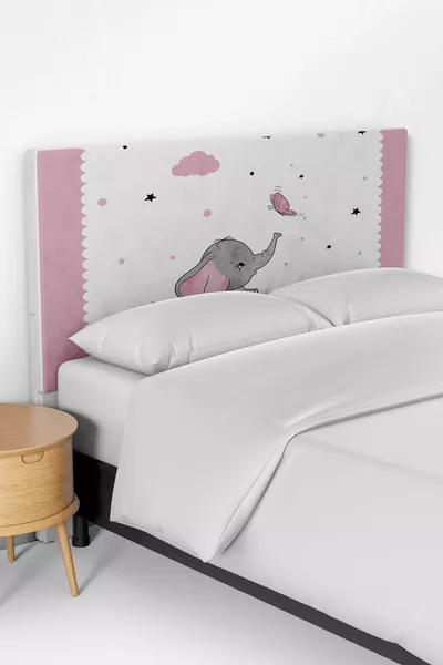 غطاء رأس سرير للأطفال بنقشة الفيل