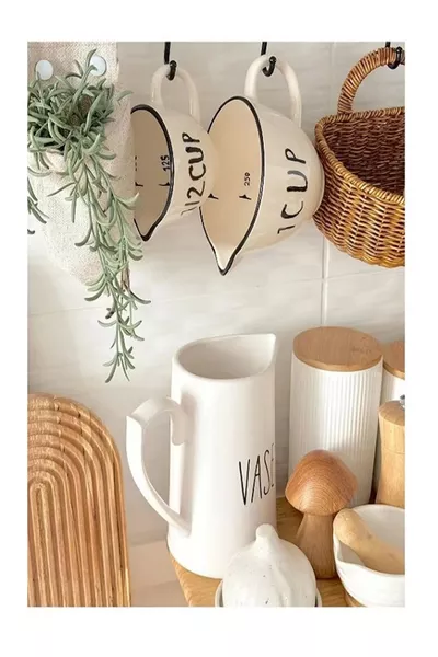 Ensemble de 2 Verres à Mesurer en Céramique Mugs  ml/ ml