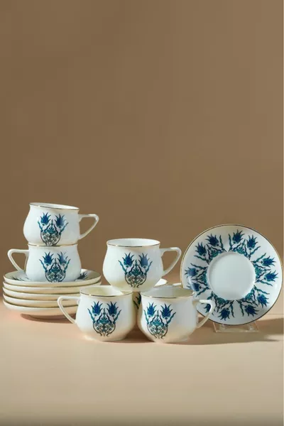 Set de 6 tasses à café Iznik Yeni Form  ml