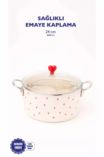 Cupid Enamel Frying Pot / Deep Fryer (With Special Lid)