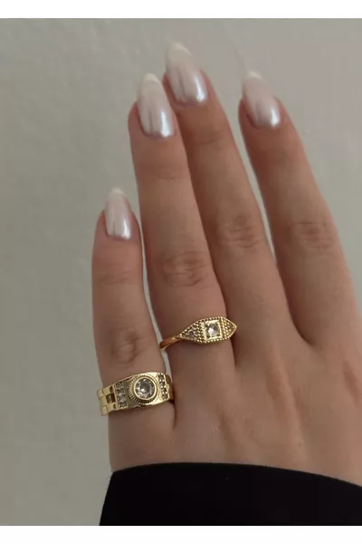 Eloi Gold Color 2-Piece Ring (ADJUSTABLE SIZE)