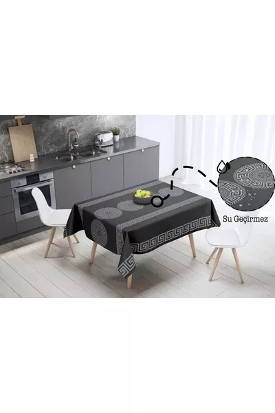 Washable, Wipeable, Stain-Resistant, Hygienic Oilcloth Tablecloth