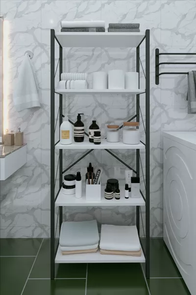 5 Planken Decoratieve Badkamerkast Badkamer Organizer