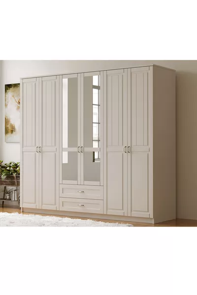 خزانة كارديلين كنتري بستة أبواب وسحّابتين