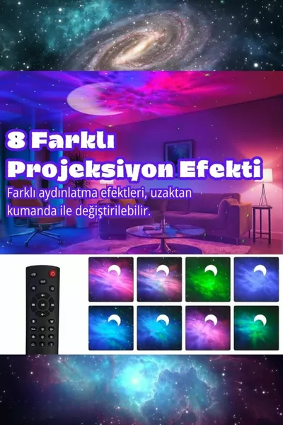 Bluetooth Ночник Астронавт: ° Проекция, Расслабляющие Звуки и Пульт Дистанционного Управления