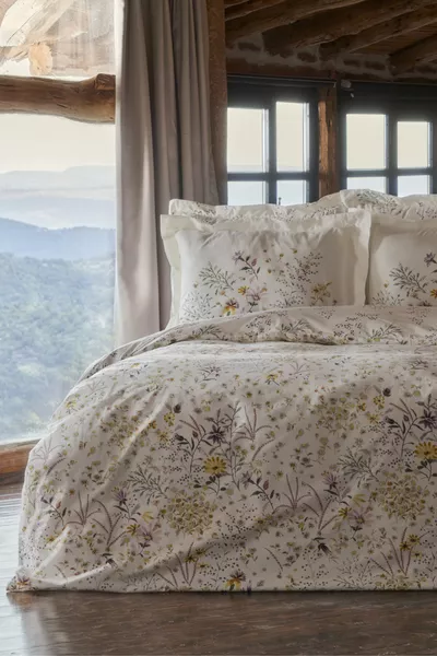 Lussi Yellow % Cotton Double Duvet Cover Set