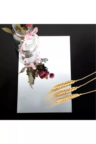 Sticky Sticker Mirror, Decorative Wall Mirror with Adhesive, Flexible Mirror  