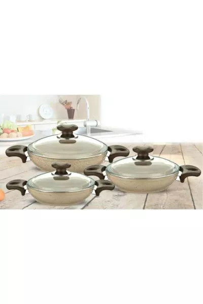 Safran 6-Piece Granite Omelette Pan Set