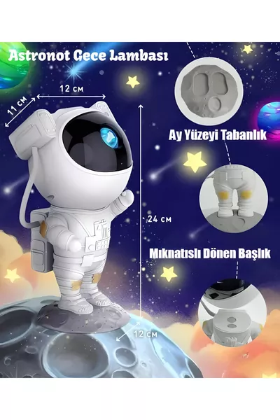 Астрономический проектор с LED-подсветкой, лазерной галактикой , звездным проекционным эффектом, северным сиянием, туманностью, ночник для детей