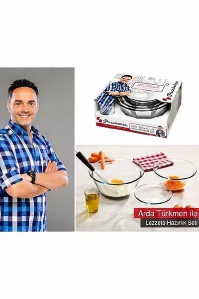 Комплект для приготовления и смешивания с стеклянным блендером Arda Türkmen, 4 предмета