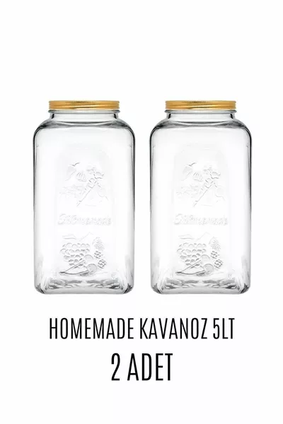 Bocaux de conserves maison de 5 L de cornichons - 2 pièces