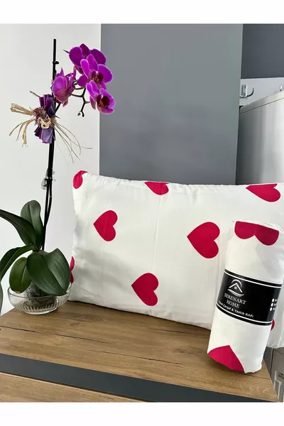 Двоен комплект чаршафи с ластик + 2 калъфки за възглавници 