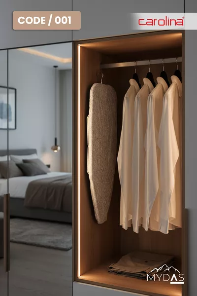 Сив мини смарт преносим пътен ютия маса