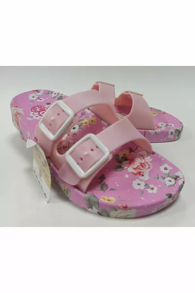 Анатомични подметки против приплъзване, регулируеми дамски чехли с двойна катарама