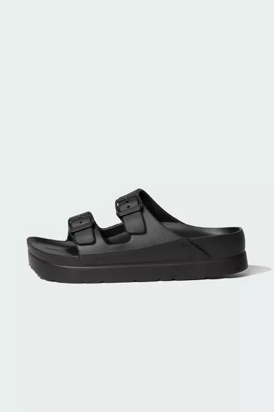 Дамски чехли с висока подметка и двойна лента Eva SM