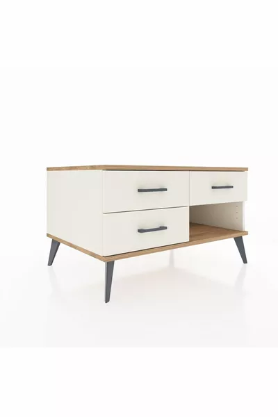 Kronos Dresser 3 Drawer Moonstone-Pine/Moonstone