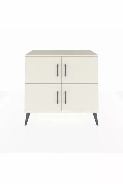 Комод Hyperion с 2 полками и 4 дверцами Лунный камень/Антрацит