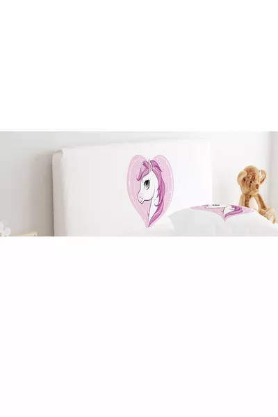 Основание для заголовка Чехол Розовое сердце Единорог