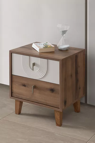 Table de chevet Megan à 2 tiroirs