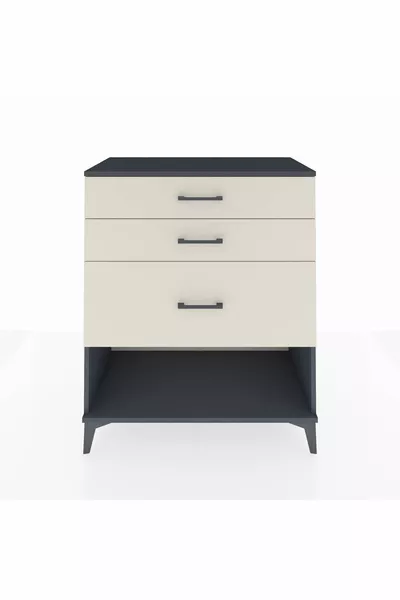 Hyperion Dressoir met 3 Lade Antraciet-Leisteen