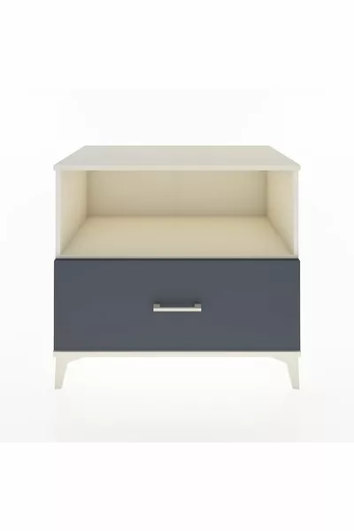 Hyperion Dresser Single Shelf Single Drawer Moonstone-Anthracite