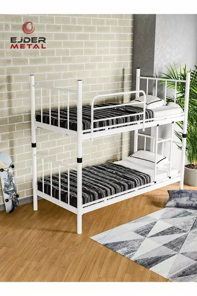 Легло на два етажа Бяло легло на два етажа (БЕЗ МАТРАК)