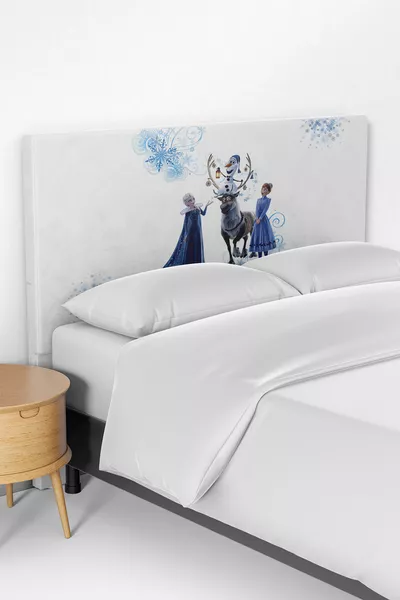 Комплект калъф за легло с табла с десен Елза от Замръзналото кралство