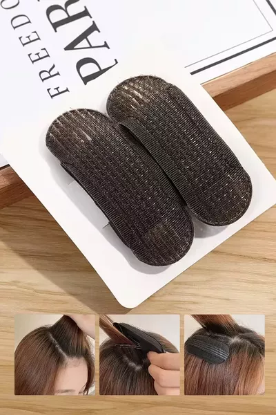 إسفنجة رفع الشعر ودبابيس الشعر مجموعة من قطعتين