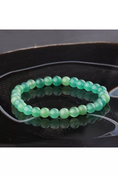 Сертифицирана естествена гривна от зелен авентурин 6 мм 