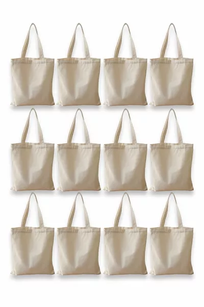 حقيبة قماش خام بدون طباعة بانش  سم  قطعة