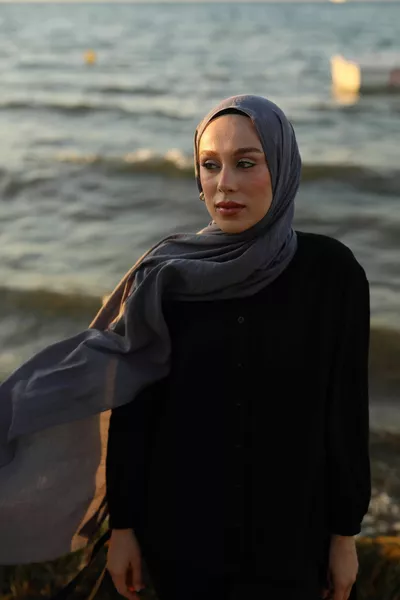 Foulard Neo Coton Plomb