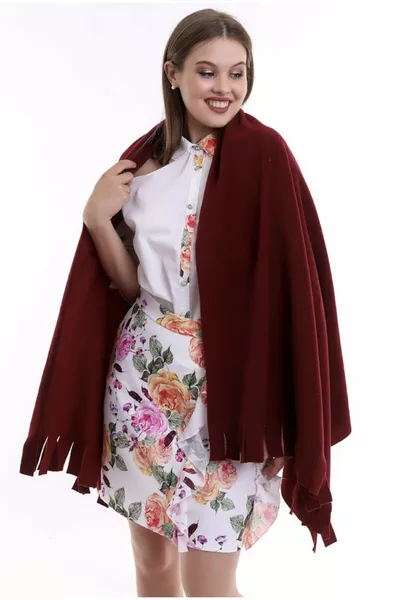 Polar Winter Schal in Bordo