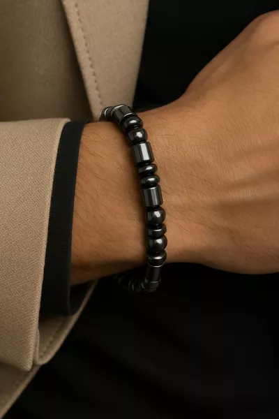 Unisex - Kilo Verdiren Hematit > Terapi Doğal Taş Padore Bileklik | Çakraları Açar!