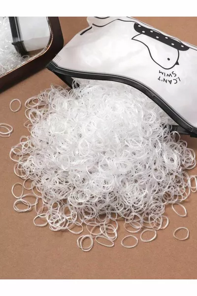 رباط شعر شفاف فائق المرونة لا ينقطع  قطعة