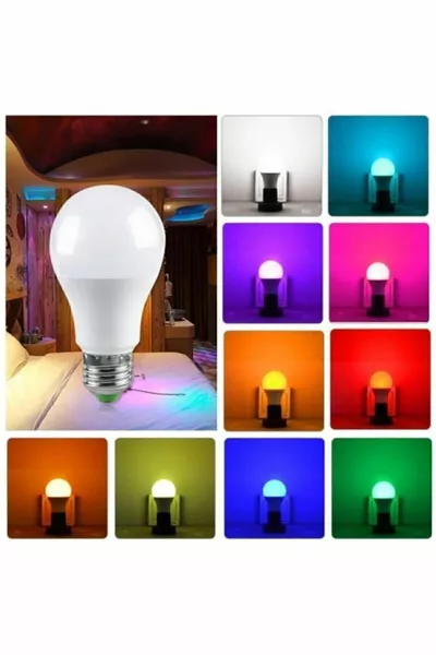 Nanopro RGB Remote Controlled LED Color Bulb 9W (White Light and Multicolor) Adjustable / Dimmable