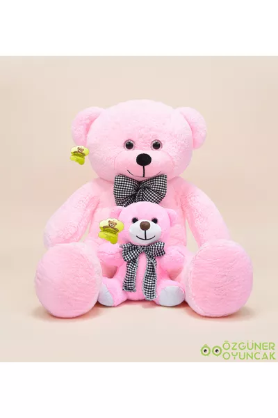 دبدوب كبير مربوط بفيونكة مع  صغار (% محلي) وردي